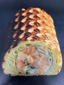 #Saucisson brioché de cabillaud  (180°C  20-30 min recouvert d'allu)